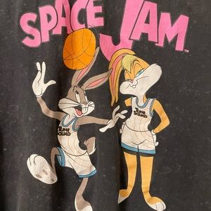 T-shirt Space Jam Tune Squad – Homme Taille M – Bugs Bunny Et Daffy Duck – Blanc Rétro 90's